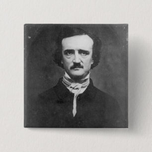 Edgar Allan Poe-1848 2 Inch Square Button
