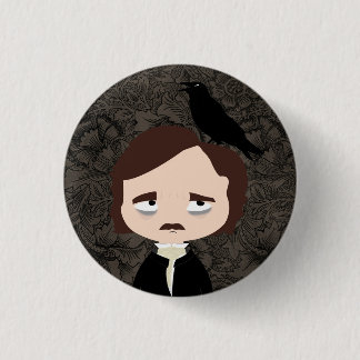 Edgar Allan Poe 1 Inch Round Button