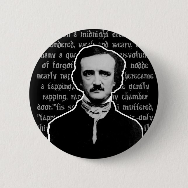 Edgar Allan Poe 2 Inch Round Button (Front)