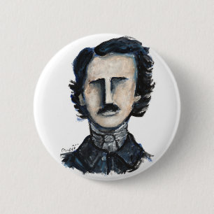 edgar allan poe 2 inch round button