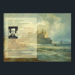 Edgar Allan Poe Annabel Lee Poster<br><div class="desc">The silhouette image is Edgar Allan Poe (1809-1849). The lines are excerpted from the poem Annabel Lee and are as follows: It was many and many a year ago, In a kingdom by the sea, That a maiden there lived whom you may know By the name of Annabel Lee; And...</div>