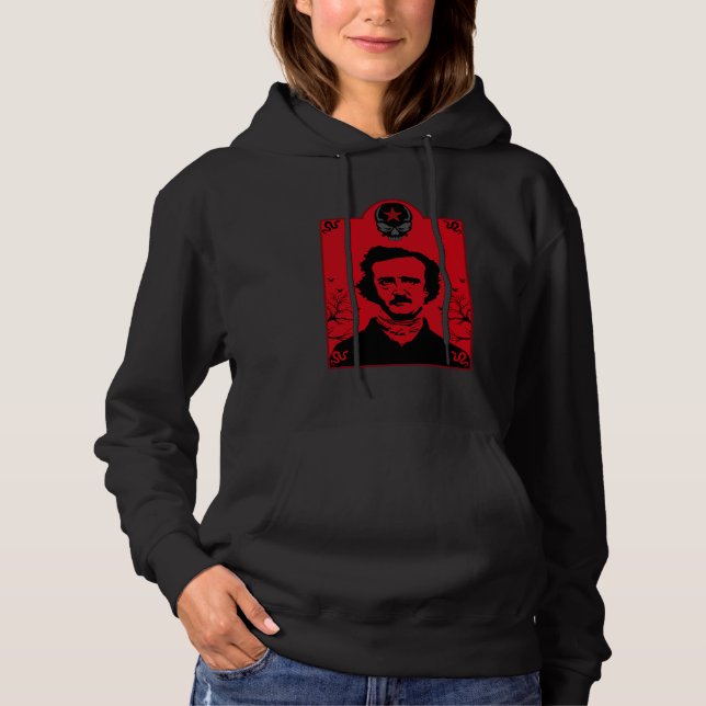 Edgar Allan Poe Black Raven Hoodie (Front)