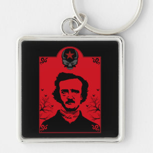 Edgar Allan Poe Black Raven Keychain