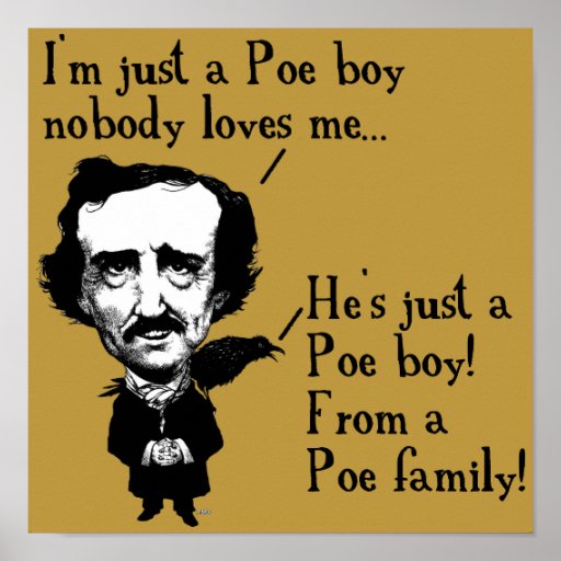 tumblr personality quotes Zazzle Poster Quotes Edgar   Boy Funny Sign Poe Allan