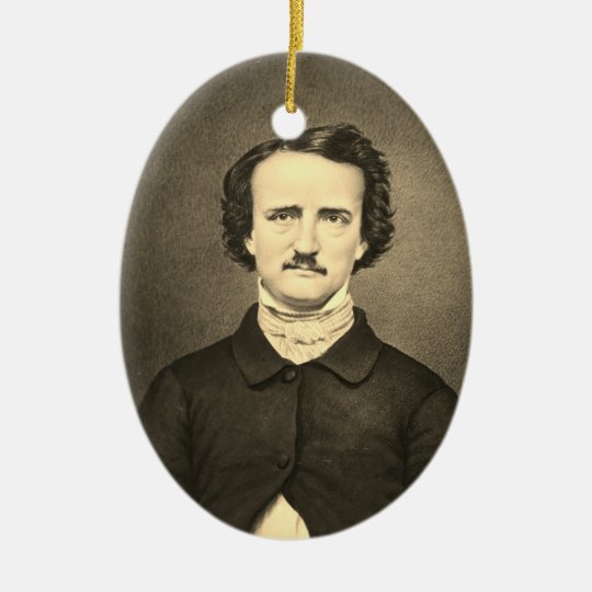 Edgar Allan Poe - Brady portrait Ceramic Ornament