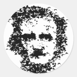 Edgar Allan Poe Classic Round Sticker