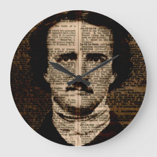 Edgar Allan Poe Clock