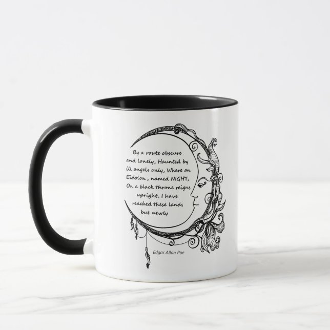  Edgar Allan Poe Dreamland Dream Poem  Classic  Mug (Left)