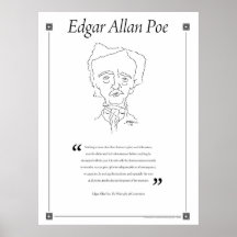 Edgar Allan Poe Ecrire Citation Poster