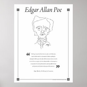 Edgar Allan Poe Ecrire Citation Poster