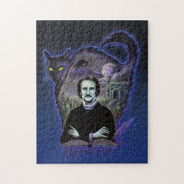 Edgar Allan Poe Gothic Jigsaw Puzzle (Vertical)