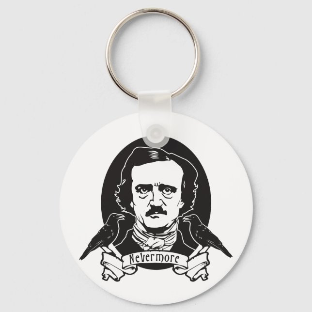 Edgar Allan Poe Keychain (Front)