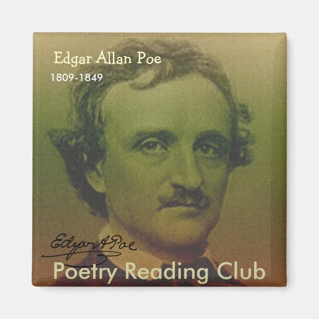 Edgar Allan Poe Magnet (Front)