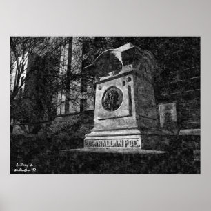 Edgar Allan Poe Oil Painting Poster