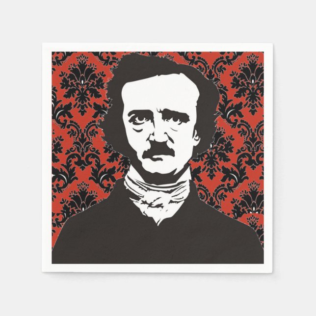 Edgar Allan Poe Paper Napkin (Front)