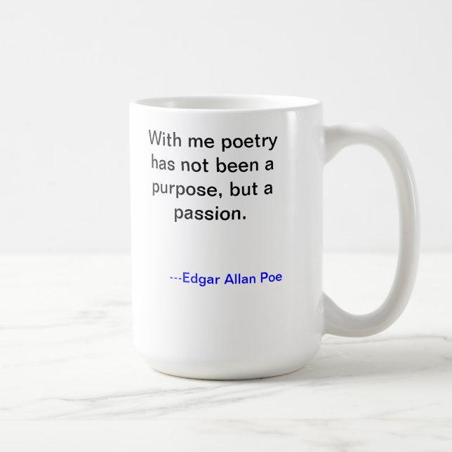 Edgar Allan Poe Poetry Mug (Right)