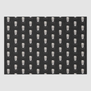 Edgar Allan Poe Portrait Black Tissue Paper