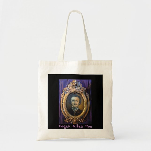 Edgar Allan Poe Portrait Budget Tote (Front)