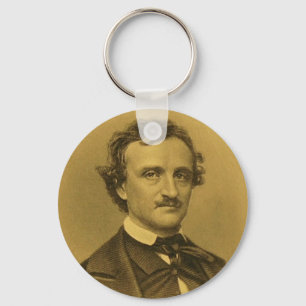 Edgar Allan Poe Portrait Keychain