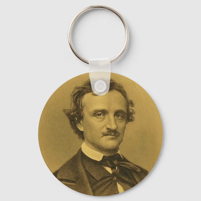 Edgar Allan Poe Portrait Keychain (Front)