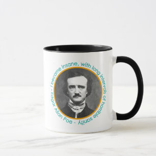 Edgar Allan Poe Portrait With Quote Mug