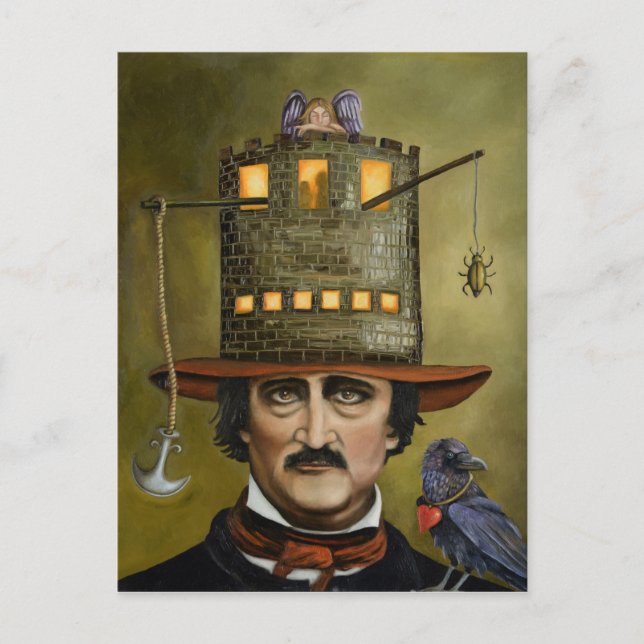 Edgar Allan Poe Postcard (Front)