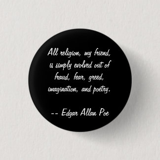 Edgar Allan Poe Quote 1 Inch Round Button