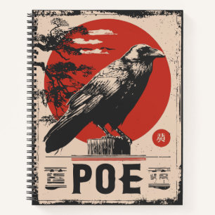 Edgar Allan Poe Raven Gothic Literature Design Notebook