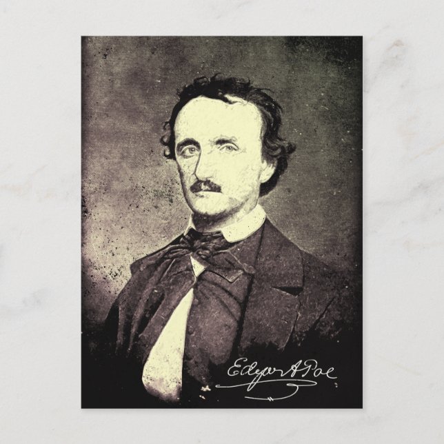 Edgar Allan Poe *Restored & Refinished* Postcard (Front)