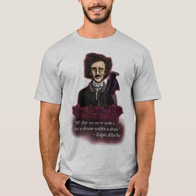 Edgar Allan Poe Shirt, Dark Academia Shirt (Front)