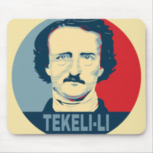 Edgar Allan Poe TEKELI-LI Hope Style Mouse Pad