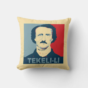Edgar Allan Poe TEKELI-LI Hope Style Throw Pillow