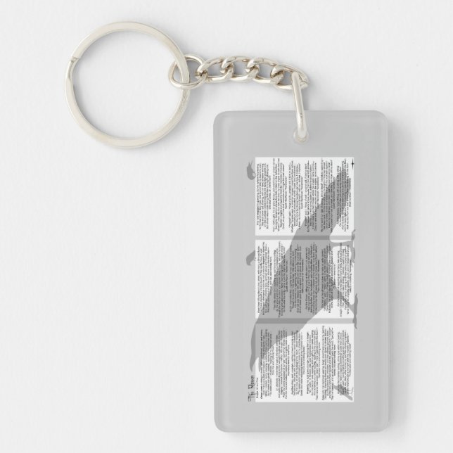 Edgar Allan Poe The Raven Keychain (Front)