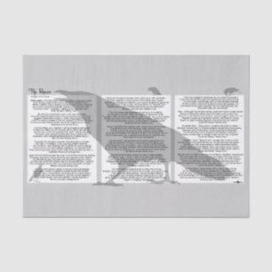 Edgar Allan Poe The Raven Tissue Paper