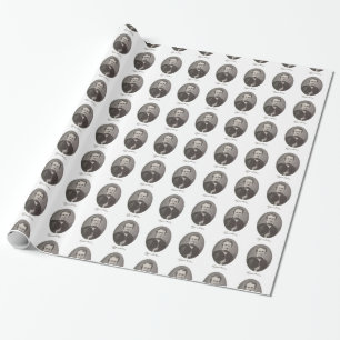Edgar Allan Poe with Signature Wrapping Paper