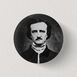 Edgar allen poe 1 inch round button