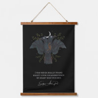 Edgar Allen Poe Love Poem Poetry Raven Crow Poster