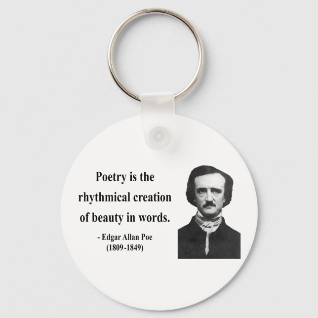 Edgar Allen Poe Quote 5b Keychain (Front)