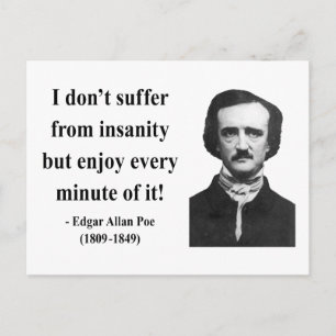 Edgar Allen Poe Quote 6b Postcard