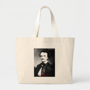Edgar Allen Poe "Religion Is" Wisdom Quote Gifts Large Tote Bag