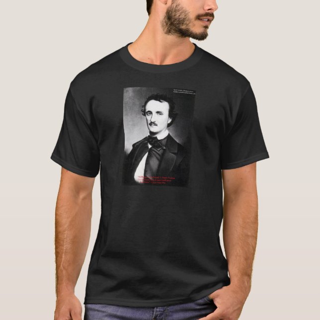 Edgar Allen Poe "Religion Is" Wisdom Quote Gifts T-Shirt (Front)