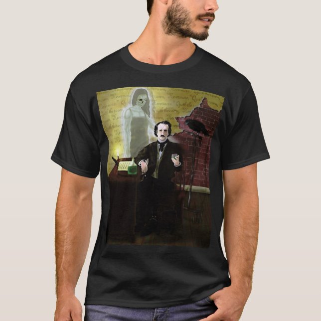Edgar Allen poe sur un T-shirt (Devant)