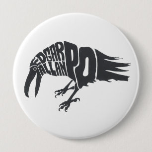 Edgar Allen Poe - The Raven 4 Inch Round Button