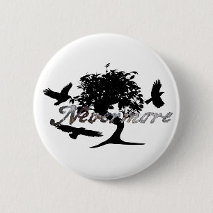 Edgar Allen Poe's The Raven 2 Inch Round Button