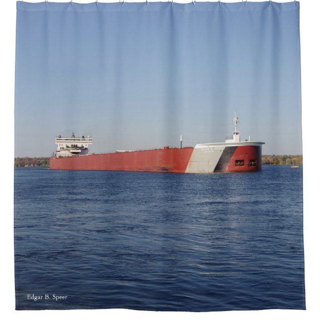 Edgar B. Speer Shower Curtain (Front)