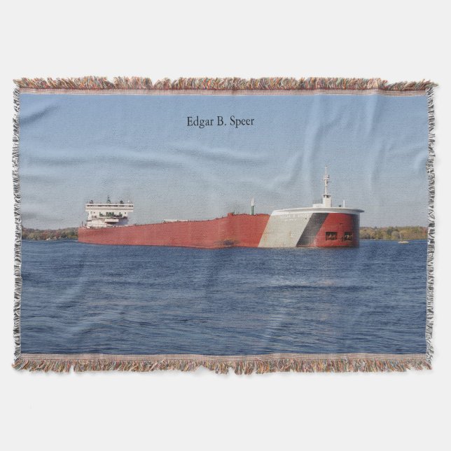 Edgar B. Speer throw blanket (Front)