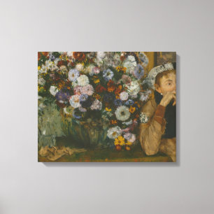 Edgar Degas - A Woman Seated beside a Vase Canvas Print