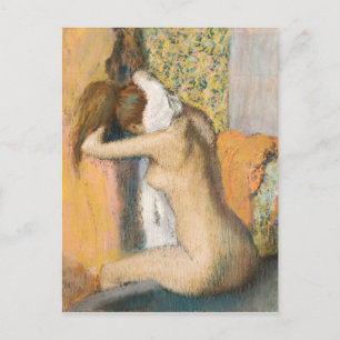 Edgar Degas   After the Bath, Woman Drying Neck Postcard