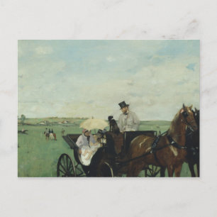 Edgar Degas – At the Races in the Countryside Postcard