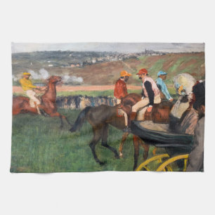 Edgar Degas - At the Races Kitchen Towel